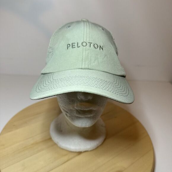 Peloton Slideback Hat Green Women’s Adjustable Polyester Embroidered Logo - Picture 1 of 5